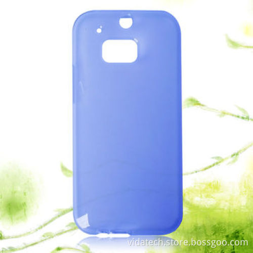 Smooth Surface Translucent Soft with Frosted Matte Finish Inner TPU Protective Case for HTC M8